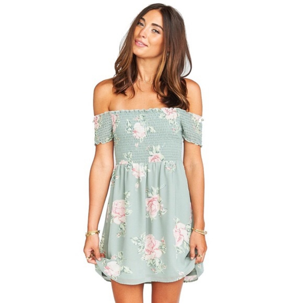 Show Me Your Mumu Green Floral Dress